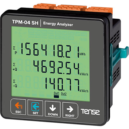Analysator / Netz AC - TPM-04 SH - Tense Electronic - Leistung / Spannung / Leistungsfaktor