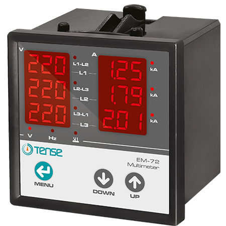 Digitales Multimeter - EM-72 - Tense Electronic - für Schalttafeleinbau / 300 V / 5 A