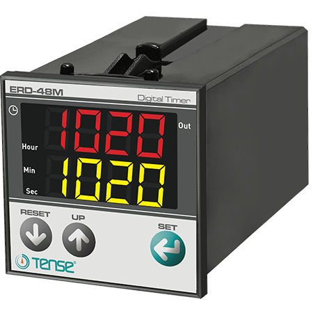 Digitales Zeitrelais - ERD-48M - Tense Electronic - elektronisch / Einbau / mit Doppeldisplay