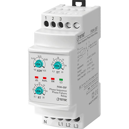 Phasenüberwachungs-Relais - FKM-05F - Tense Electronic - für DIN-Schiene / einstellbar