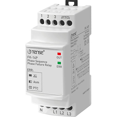 Drehfeldrichtungs-Überwachungsrelais - FK-14P - Tense Electronic - für DIN-Schiene