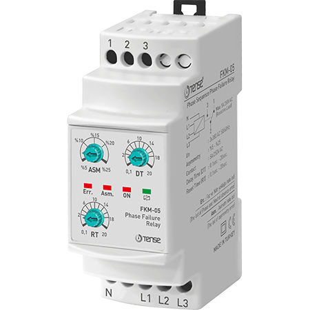 Überspannungsschutzrelais - FKM-05 - Tense Electronic - Unterspannung / Phasen / für DIN-Schiene