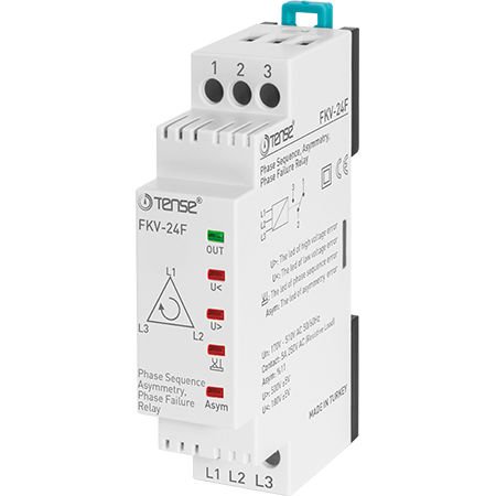 Überspannungsschutzrelais - FKV-24F - Tense Electronic - Unterspannung / Phasen / für DIN-Schiene