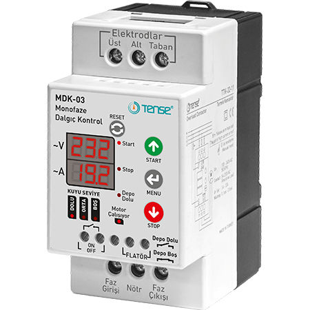 Kontrollrelais für Pumpen - MDK-03 - Tense Electronic - Unterspannung / Überspannung / Überstrom