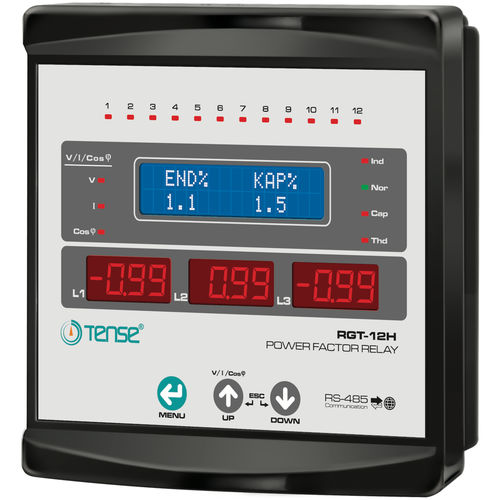 Dreiphasiger Blindleistungsregler - RGT-12H - Tense Electronic - mit integrierter Kommunikation / 12 Stufen