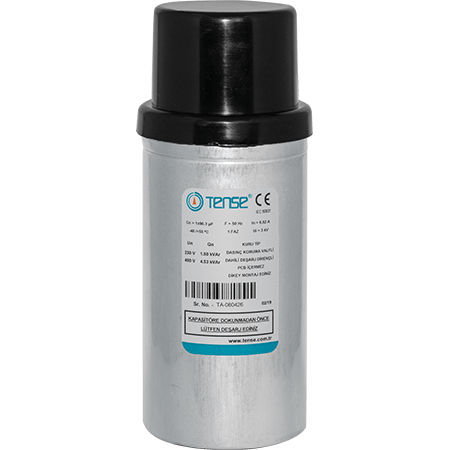 Niederspannungskondensator - TMK-1.5 (230V) - Tense Electronic - metallisierte Polypropylenfolie / zylindrisch / selbstreparierend