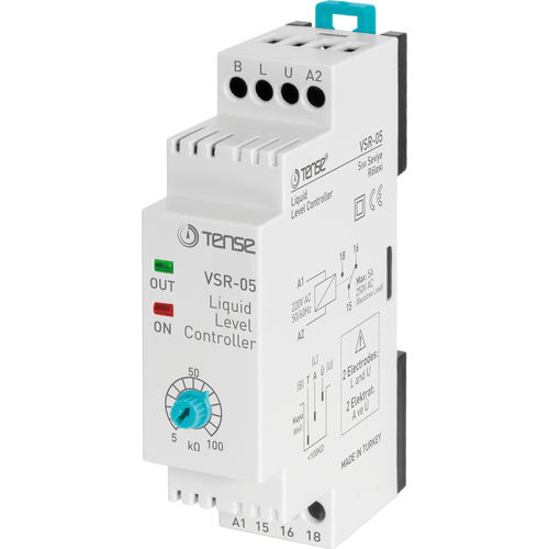 Niveaukontrollrelais - VSR-05 - Tense Electronic - für DIN-Schiene / einstellbar