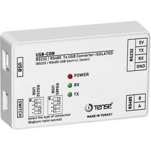 Isolierter Wandler - USB-CON  - Tense Electronic - RS-232 / RS-485 / USB