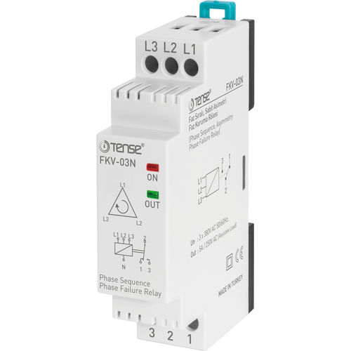 Phasenfolge-Schutzrelais - FKV-03N - Tense Electronic - dreiphasig / AC / für Elektromotor