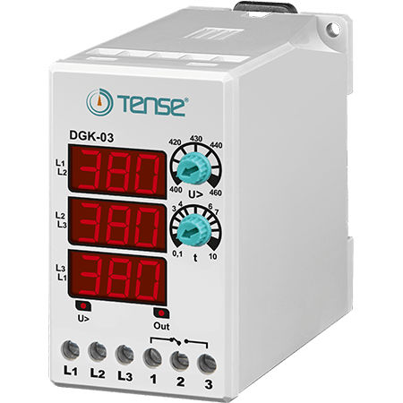 Spannungsüberwachungsrelais - GK-03 - Tense Electronic - für DIN-Schiene / einstellbar