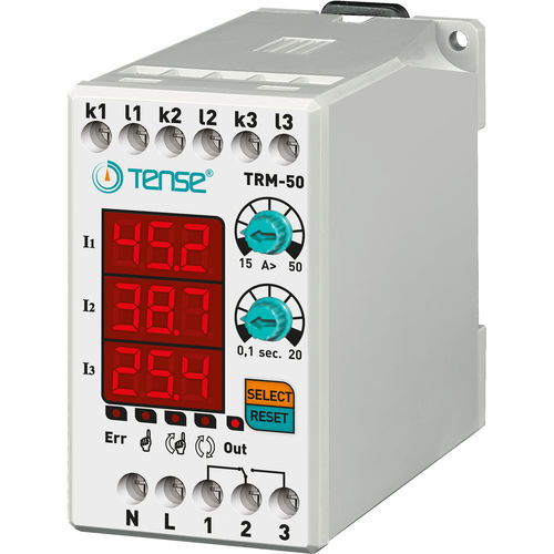 Überlastschutzrelais - TRM-50 - Tense Electronic - dreiphasig / für Elektromotor / für DIN-Schiene