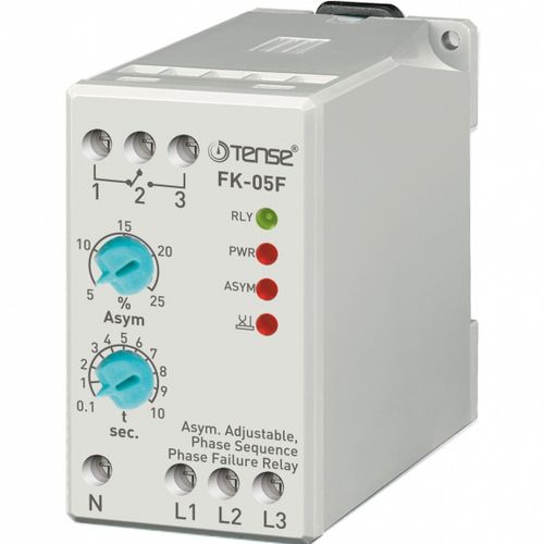 Schutzrelais für Phasenverlust - FK-05F  - Tense Electronic - für DIN-Schiene / einstellbar