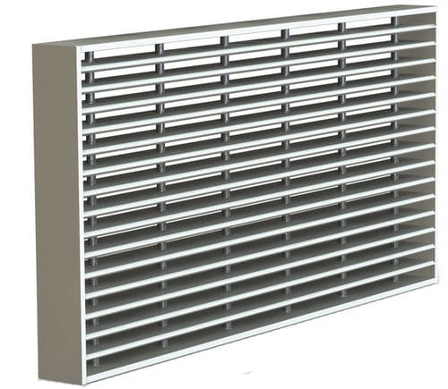 Metall-Lüftungsgitter - GE60  - Rf-t - feuerbeständig / rechteckig