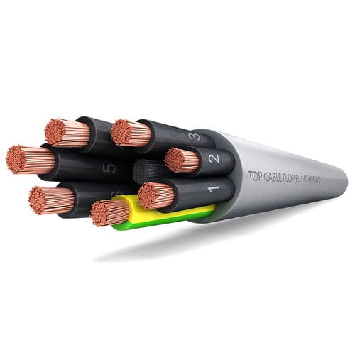 Versorgungs-Stromkabel - FLEXTEL 140 H05VV5-F CNOMO - Top Cable - ölbeständig / flammenbeständig / mehrstrangig