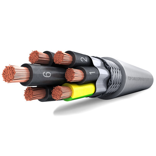 Versorgungs-Stromkabel - SCREENFLEX 110 LiYCY VC4V-K - Top Cable - Panzer / flammenbeständig / mehrstrangig