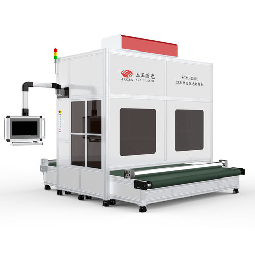 CO2-Laser-Markiermaschine - SCM-2200L - Wuhan Sunic Photoelectricity Equipment Manufacture Co., Ltd - Wälzlager / Gewebe / mit hoher Drehzahl