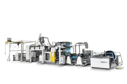 Beschichtungs-Extrusionsanlage - lamicoat series - Lohia Corp Limited - für PP / für HDPE / für LDPE