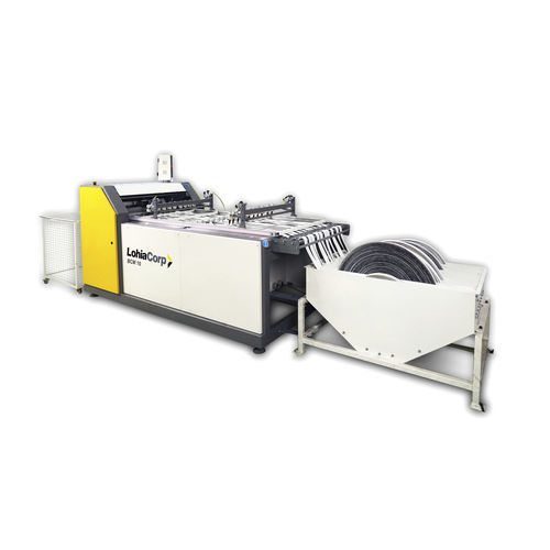 Schneidemaschine für Gewebe - BCM 10 - Lohia Corp Limited - für Treibriemen / PLC-gesteuert