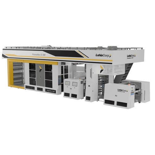 Zentraltrommel-Flexodruckmaschine - Prismaflex CI series - Lohia Corp Limited - 8-Farben / für Kunststoff-Folien