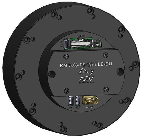 Bürstenloser Servogetriebemotor - RMD-X8-P9-25-ELE-EU - A2V Mécatronique - BLDC / bürstenloser Gleichstrommotor / Planeten