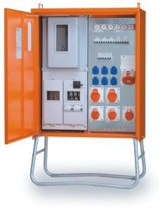 Voll ausgestattetes Elektrogehäuse - WALTHER WERKE - für Außenbereich / für Baustellen / für Verteiler