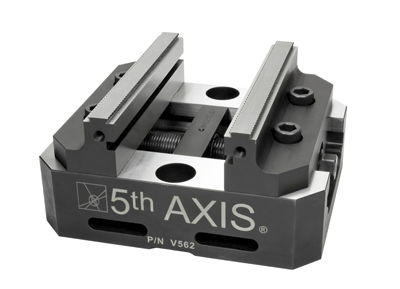 Schraubstock für Werkzeugmaschinen - V562 - 5th Axis Inc. - vertikal / zur 5-Achs-Bearbeitung