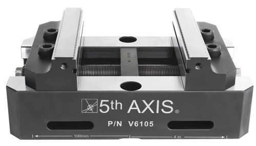 Schraubstock für Werkzeugmaschinen - V6105 - 5th Axis Inc. - vertikal / selbstzentrierend