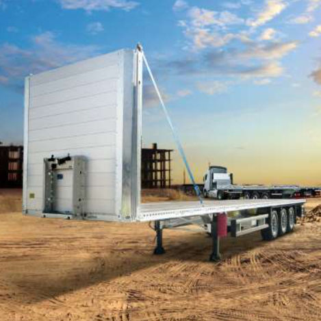 Plattform-Sattelauflieger - S.PL - Schmitz Cargobull - Baumaschinentransporter / Baustellen / für Schlauch