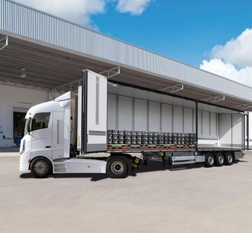 Sattelauflieger für Containertransport - S.BO OPENSIDER - Schmitz Cargobull - Baustellen / 2-Achsen / stationär