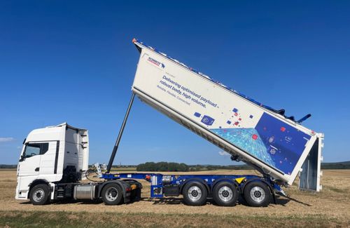 Sattelauflieger für Containertransport - Schmitz Cargobull - für Landmaschinen / 3-Achsen / Landwirtschaft