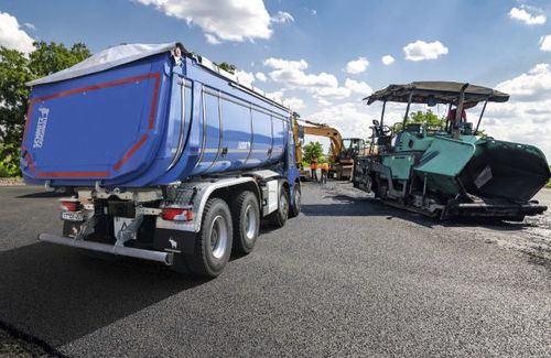 Sattelauflieger für Containertransport - Schmitz Cargobull - Baustellen / 2-Achsen / breit