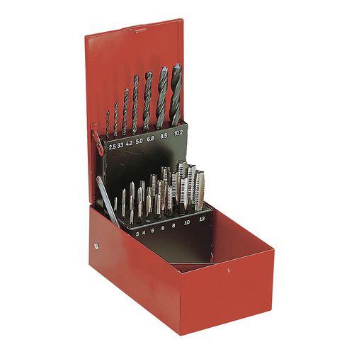 Gewindebohrer-Satz / Monoblock - 227.J2A - FACOM - geradegenutet / HSS/HSCO / für Stahl