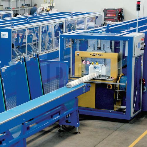 Automatische Verpackungsmaschine - IRT series - IPM ITALIAN PLASTIC MACHINERY - PLC-gesteuert / in Linienform / für Rohre
