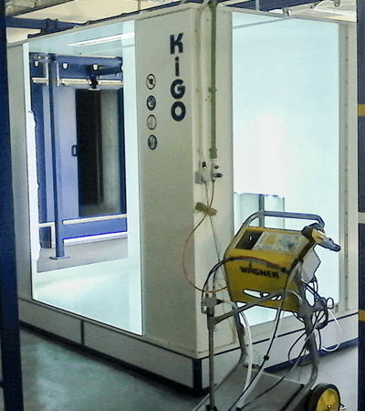 Offene Pulverbeschichtungskabine - PCB S2500 - KIGO O.E. - Filterpatrone / automatisch