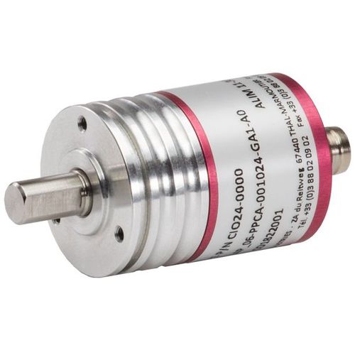 Inkrementaler Drehgeber - CIO24P - AK Industries - optisch / mit Vollwelle / Aluminium
