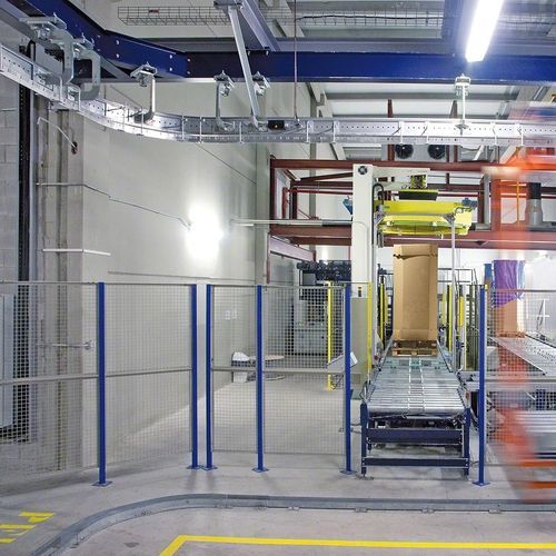 Werkstatt-Trennwand - MECALUX - für Lager / Umgebungsschutz / für Maschinenschutz