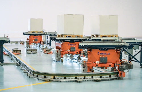 Einschienen-Transportsystem - MECALUX - elektrisch / Paletten