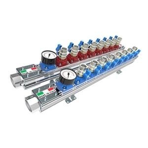Mehrweg-Verteilerblock - AMS - TESEO - Aluminium / Vakuum / pneumatisch