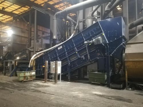 Bandförderer - Ecobelt® B - Magaldi Power SpA - Scharnierzellen / Metallband / schräg