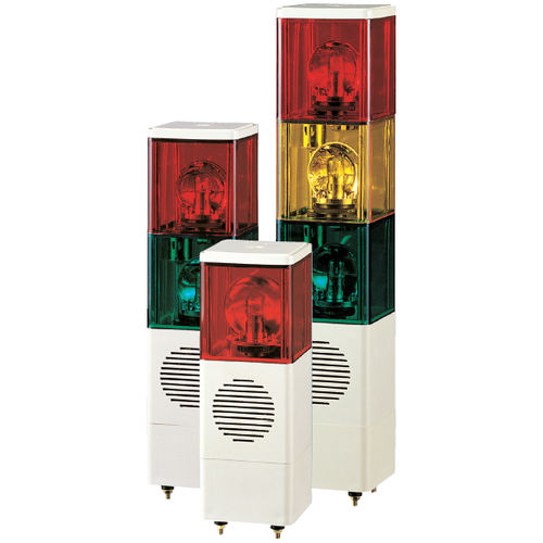Permanent-Signalsäule - SJD series - Qlight Co., Ltd. - 3-Farben / IP23 / Akustikelement
