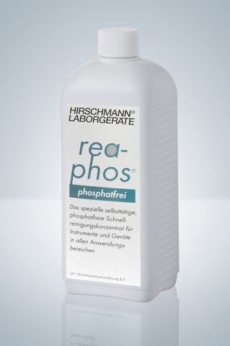 Reinigungsmittel für Labor - 1 l | rea-phos® - Hirschmann Laborgeräte GmbH & Co. KG