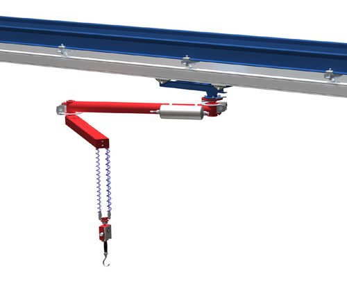 Pneumatischer Manipulatorarm - max. 150 kg, 1 600 mm - HUSCH GmbH - mit Flaschenzug / hängend / mit Hebekabel
