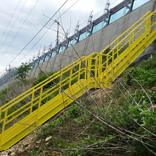 Gerade Treppe - M.M. srl - für Außenbereich / GFK