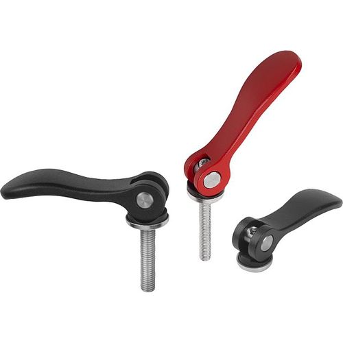 Stahlklemmhebel - K0005 series - HEINRICH KIPP WERK GmbH & Co. KG - Edelstahl / Kunststoff