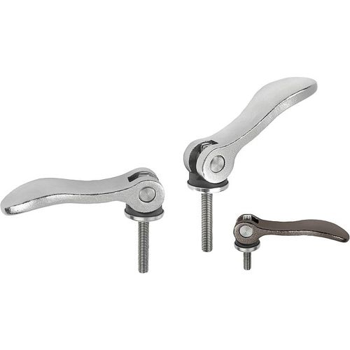 Edelstahl-Klemmhebel - K0647 series - HEINRICH KIPP WERK GmbH & Co. KG - Kunststoff / verstellbar