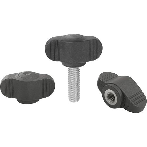 Gewindeknopf - K0274 series - HEINRICH KIPP WERK GmbH & Co. KG - Lamellen / Edelstahl / Stahl