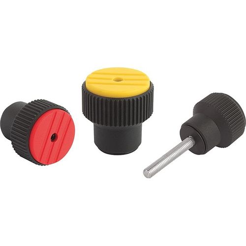 Rändelknopf - K0277 series - HEINRICH KIPP WERK GmbH & Co. KG - Gewinde / rund / Thermoplast