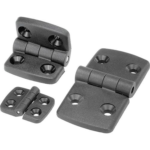 Flacher Scharnier - K0435 series - HEINRICH KIPP WERK GmbH & Co. KG - Thermoplast / Edelstahl / verstärkt