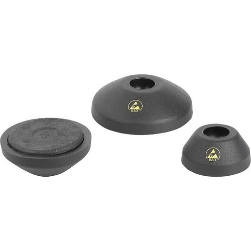 Maschinenfuß - K0415 series - HEINRICH KIPP WERK GmbH & Co. KG - Elastomer / rutschfest / Gelenk