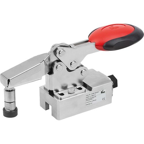 Horizontaler Schnellspanner - K1463 series - HEINRICH KIPP WERK GmbH & Co. KG - Edelstahl / mit Sicherheitsverriegelung